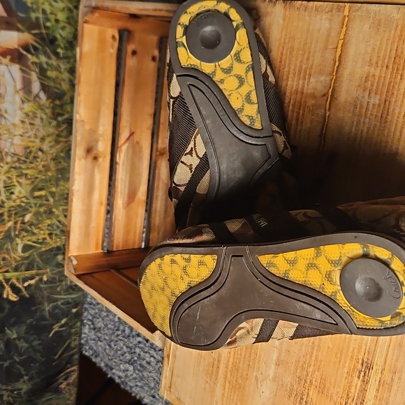 Coach HENRIETTA A1468 - SIGNATURE C Jacquard Signature Tan & Brow, 9M - Low Tops - Picture 3 of 11